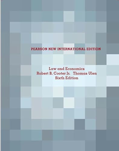 Law and Economics Pearson New International Edition: Pearson New International Edition von Pearson